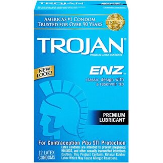 Trojan ENZ Premium Lubricant Condoms -- 12 pack