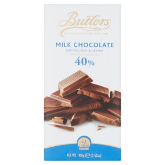 Butlers Irish Chocolates Organic Milk Chocolate Bar 100g
