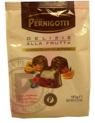 Pernigotti Delizie Alla Frutta Chocolate and Fruit Pralines 185g