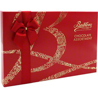 Butlers Irish Chocolates Chocolate Assortment Red Holiday Gift Box Large -- 250g