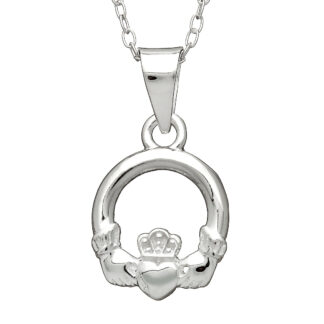 Amethyst Dublin Plain Claddagh Pendant Small