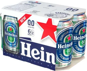 Heineken 0.0 Non-Alcoholic 11.2 oz -- 6 Pack CANS
