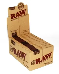 RAW CLASSIC Connoisseur 1 1/4 Size + Tips  50 Leave + 50 Tips