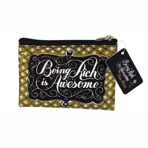 Blue Q Being Rich Coin Purse