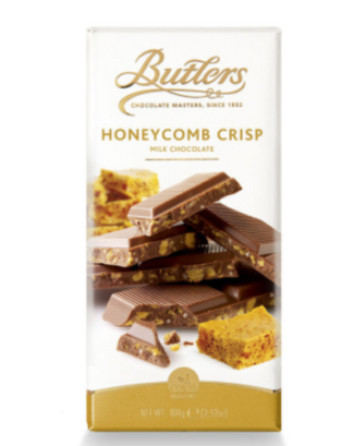 Butlers Irish Chocolates Milk Chocolate Honeycomb Crunch 150g