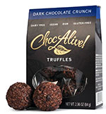 Choc Alive! Dark Chocolate Crunch Gluten-Free Truffles -- 6 Piec