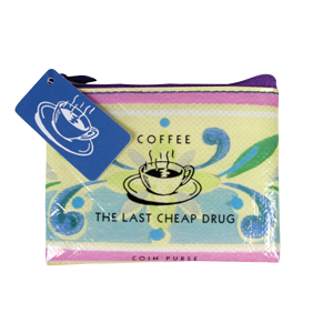 Blue Q Coffee Money Coin Purse