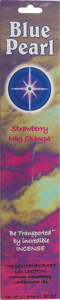 Blue Pearl Strawberry Nag Champa Incense -- 10g