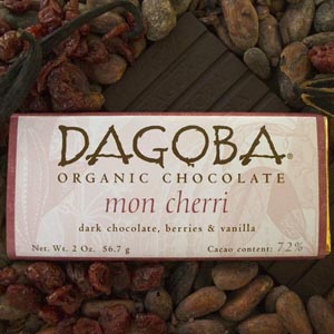 Dagoba Organic Chocolate Mon Cherri 72% Berries/Vanilla 2oz