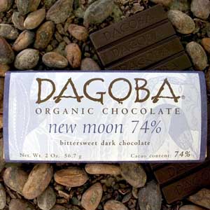 Dagoba Organic Chocolate New Moon 74% Bittersweet Indulgence 2oz