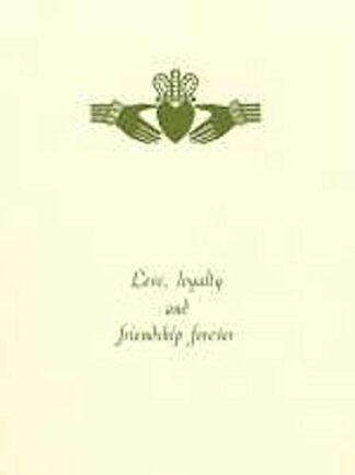 Glen Gallery Claddagh Greeting CardGG E129 CLADD C