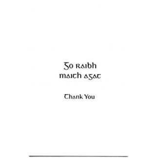 Glen Gallery Thank You Greeting CardGG E832 GO RAIB