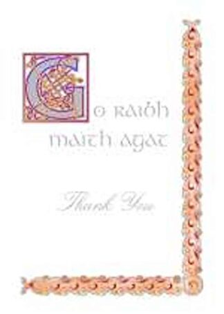 Glen Gallery Celtic Thank You Greeting CardGG E647 CT THNK