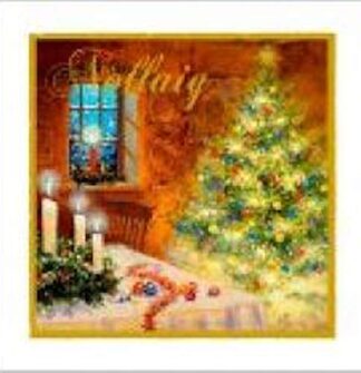 Glen Gallery Tree X-mas Greeting CardGG B1201A TREE