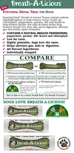 Dancing Paws Breath-A-Licious Small 10 pack