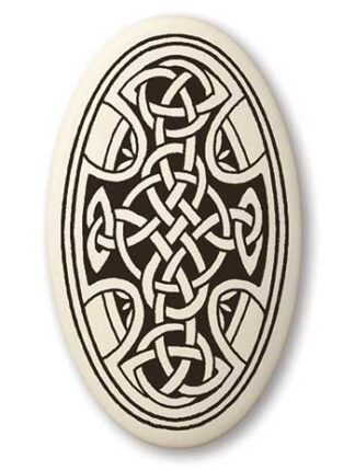 Touchstone Pottery Celtic Cross Large Porcelain Ornament