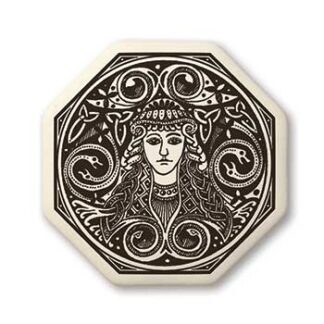 Touchstone Pottery Brigantia Octagon Small Porcelain Pendant