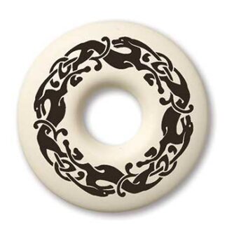 Touchstone Pottery Dog Annulus Large Porcelain Pendant