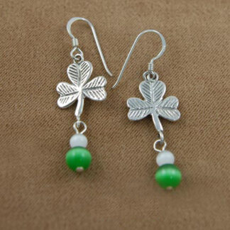 CT CTE49 Shamrock Cat Eyes Earring
