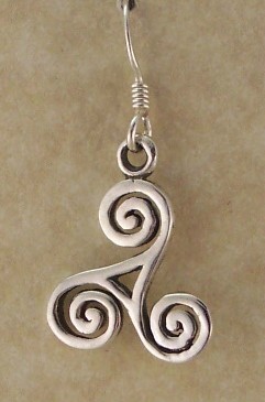CT CTE53 Triskele Dangle Earrings