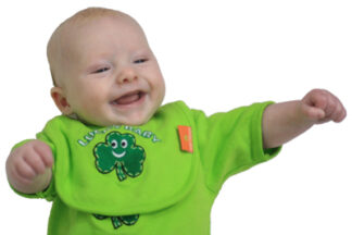 Croker Lucky Baby Green Bib
