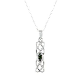 Sterling Silver With May Birthstone Pendant 102MAY