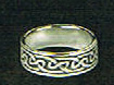 Sterling Silver Solid Celtic Weave Ring 110 (10-10)