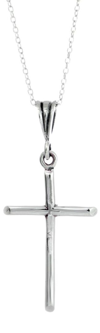 Sterling Silver Thin Cross Pendant 5181