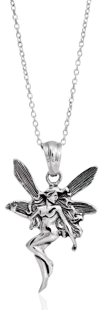 Sterling Silver Fairy Pendant 5289
