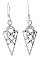Sterling Silver Celtic Dagger Weave Earrings 5316