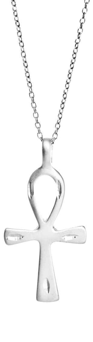 Sterling Silver Egyptian Style Cross Pendant 5421