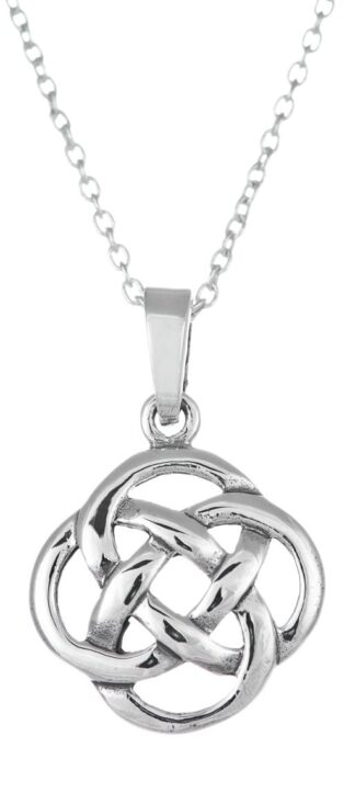 Sterling Silver Round Celtic Pendant 5500
