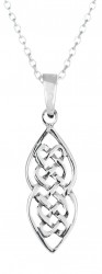 Sterling Silver Celtic DNA Weave Necklace 5502