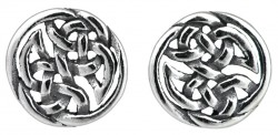 Sterling Silver Celtic Weave Stud Earrings 5503