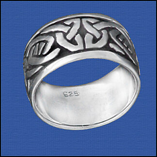 Sterling Silver Celtic Knot Wide Band Ring Size 10 RG CLT KNT10