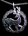 Keltic Designs Sterling Silver Herne - Cernunnos - Large PENDANT