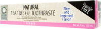 Desert Essence Natural Tea Tree Oil Toothpaste Ginger -- 7 oz