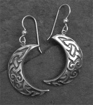 Keltic Desgins Sterling Silver Moon - Earrings