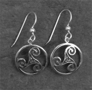 Keltic Designs Sterling Silver Trinity - EARRINGS