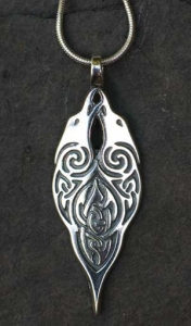 Keltic Designs Sterling Silver Raven Pendant