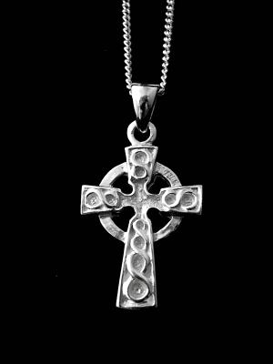 Sterling Silver Celtic Cross Pendant 4197
