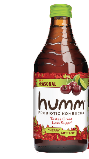 Humm Kombucha Cherry Limeade -- 14 oz