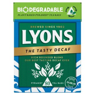 Lyons Tea Decaffeinated -- 80 Tea Bags