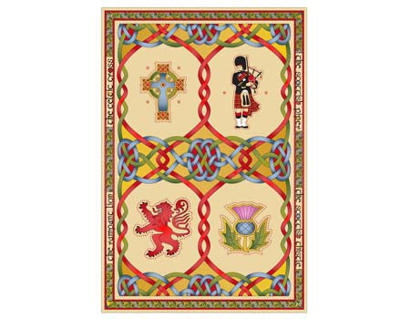 Royal Tara Clara Crafts Emblems of Scotland Tea Towel -- 1 Unit