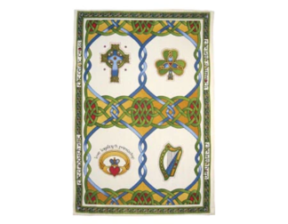 Royal Tara Clara Crafts Emblems of Ireland Tea Towel -- 1 Unit