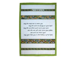 Royal Tara Clara Crafts Irish Blessing-Irish Weave Tea Towel -- 1 Unit