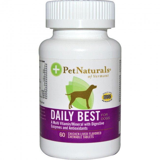 Pet Naturals Natural Dog Daily 60 Chewable Tabs