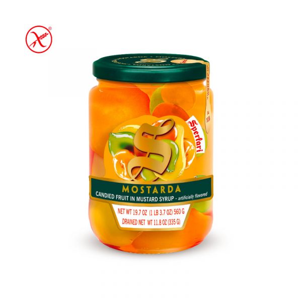 Sperlari Cremona Mostarda(Candied Fruit In Mustard Syrup) Jar -- 560g