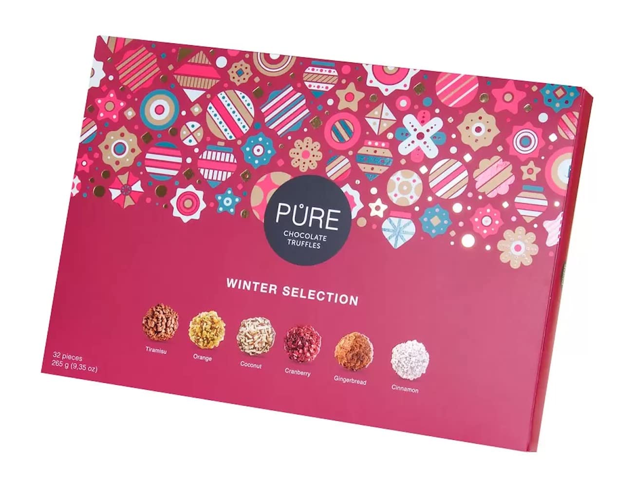 Pure Latvia Pure Chocolate Truffles Winter Selection 32 Truffles -- 136g