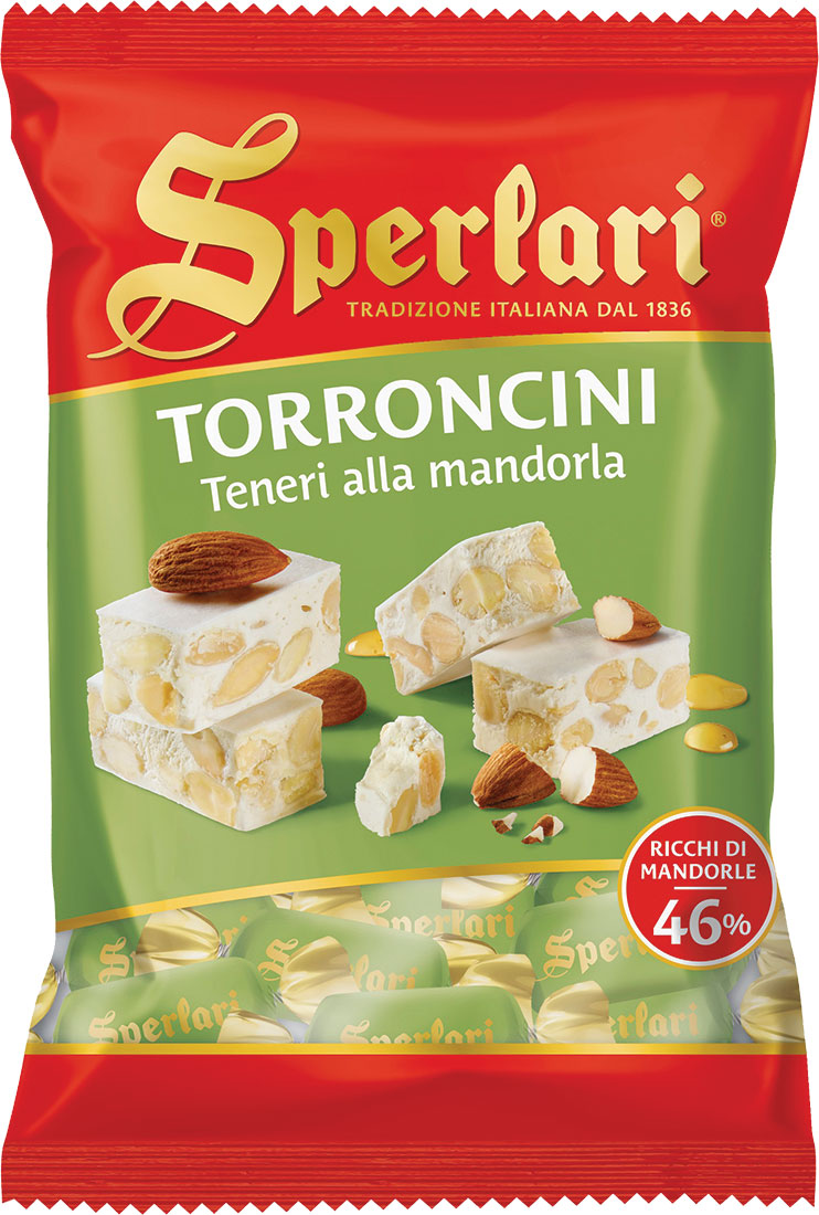 Sperlari Torroncini Soft Nougat Bites with Almonds -- 117g